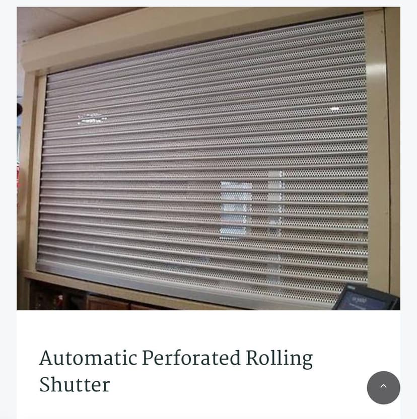 Automatic Perforate Rolling Shutter